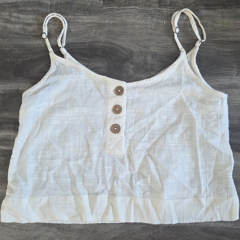 Rip Curl Ivory Buttoned Camisole
